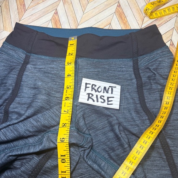 Lululemon Forme Pant Sz 6 Yoga Straight Leg W59595 Blue Black Mid Rise Dance Gym - Picture 6 of 12